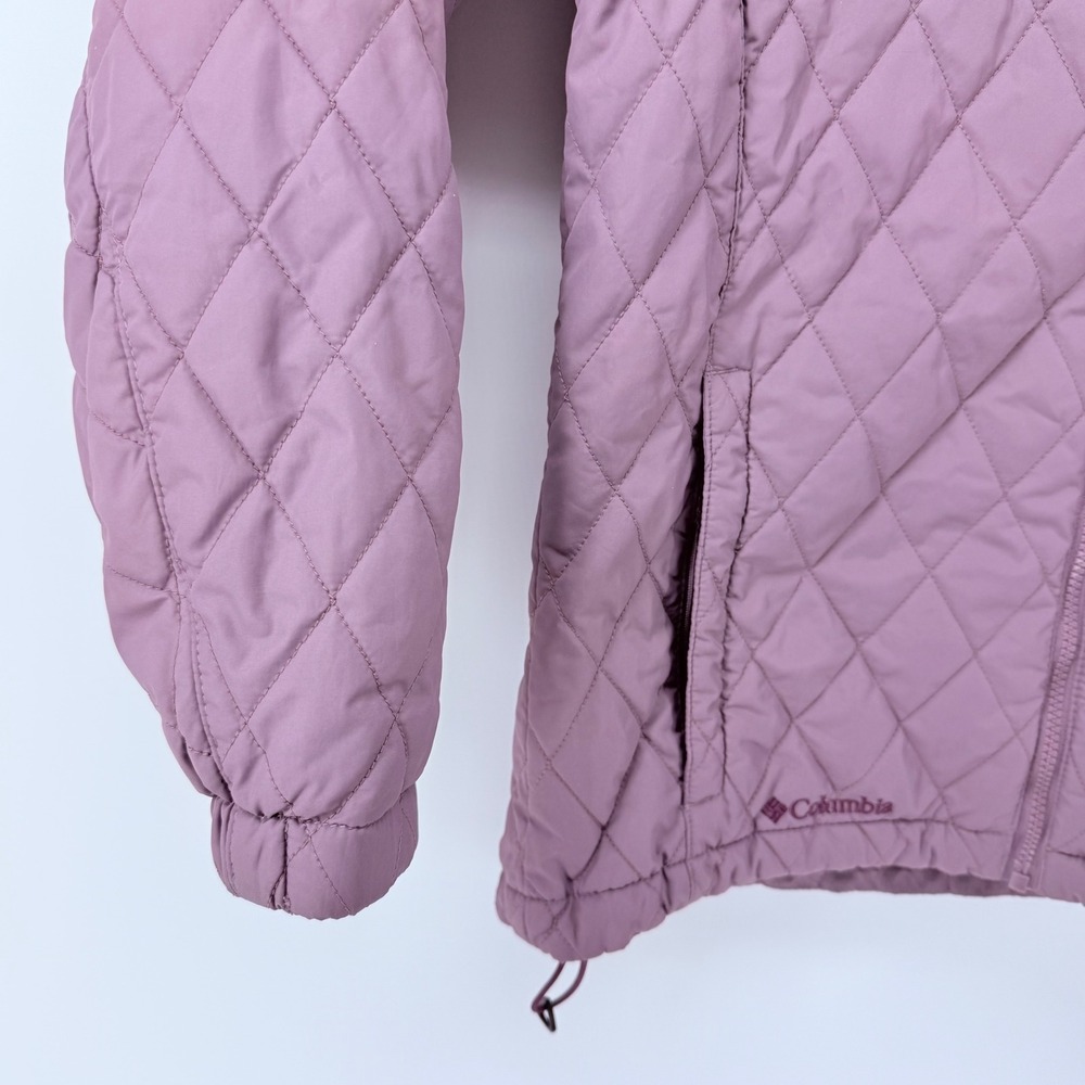 Columbia Sportswear Women Purple Quilted Interchange Zip Up Jacket Small XL - Picture 5 of 15